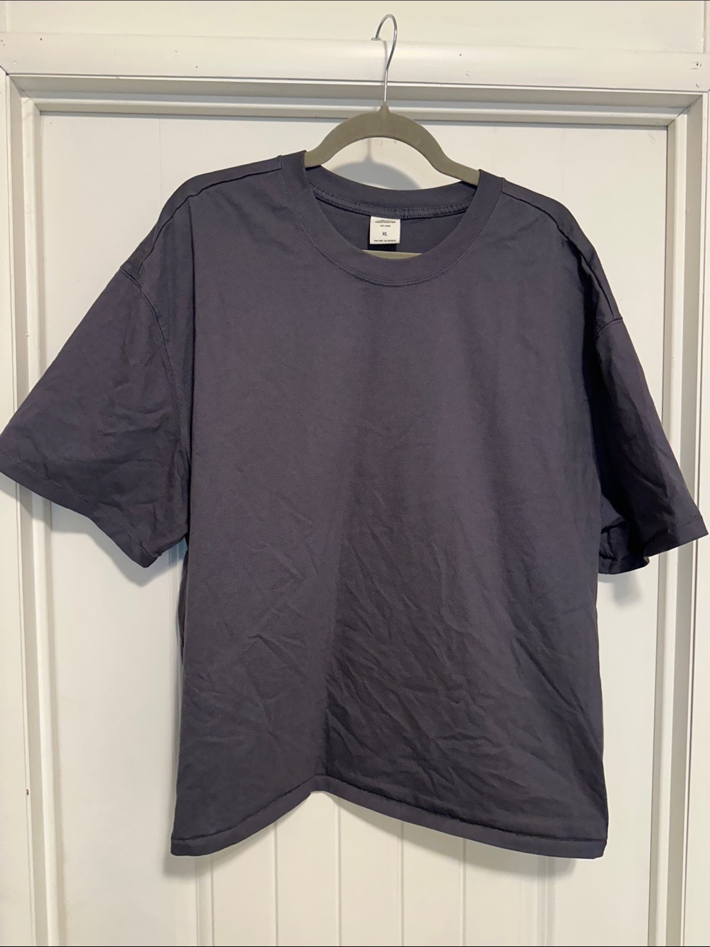 SKIMS Men's Technically Construction Short Sleeve Crew Tee - Charcoal Gray